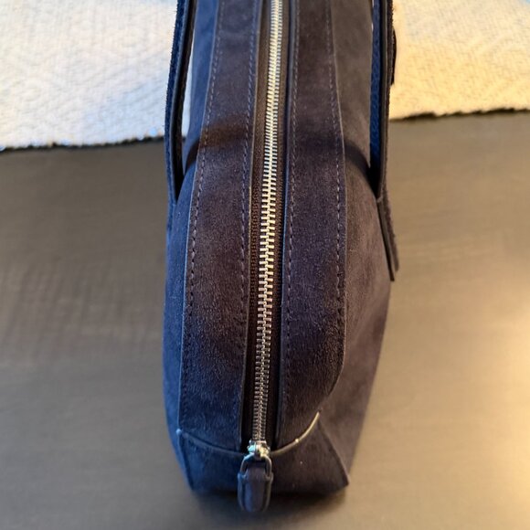 Madewell The Top Zip Suede Shoulder Bag - NWT - Picture 8 of 9